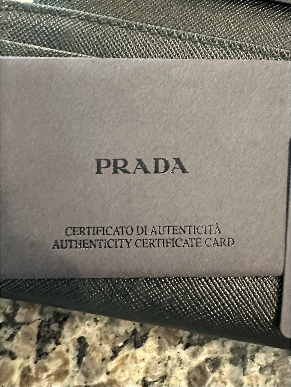 Prada Black Saffiano Bow Continental Card Holder Wallet - Picture 3 of 9